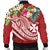 Wallis and Futuna Polynesian Men's Bomber Jacket - Summer Plumeria (Red) - Polynesian Pride