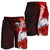 Marshall Islands Polynesian Men's Shorts - Coat Of Arm With Hibiscus - Polynesian Pride