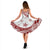 Plumeria Flowers Polynesian Women's Dress - Red White Color - Polynesian Pride