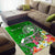 Tonga Custom Personalised Area Rug - Turtle Plumeria (Green) - Polynesian Pride