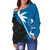 Yap Coconut Tree Off Shoulder Sweater K4 - Polynesian Pride