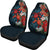 Kanaka Maoli (Hawaiian) Car Seat Covers - Sea Turtle Tropical Hibiscus And Plumeria Red Universal Fit Red - Polynesian Pride