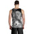 Polynesian Hawaii Men's Tank Top - Humpback Whale with Tropical Flowers (White) - Polynesian Pride