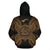 American Samoa Polynesian ll Over Hoodie Map Gold - Polynesian Pride