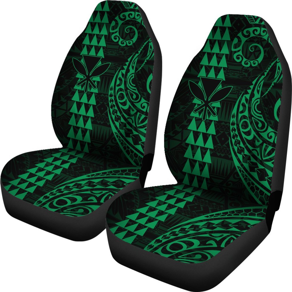 Kanaka Polynesian Car Seat Covers Green Universal Fit Green - Polynesian Pride