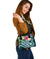 Marshall Islands Polynesian Shoulder Handbag - Summer Plumeria (Turquoise) - Polynesian Pride