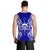 Tuvalu Polynesian Men Tank Top Map Blue - Polynesian Pride