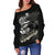 Samoa Polynesian Women's Off Shoulder Sweater - Samoa Eagle - Polynesian Pride