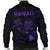 Hawaii Kakau Polynesian Three Turtles Map Men's Bomber Jacket - Purple - Polynesian Pride