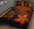 Hawaiian Turtle Plumeria Polynesian Quilt Bedding Set Orange - Polynesian Pride