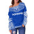 Pohnpei Flag Polynesian Chief Women's Off Shoulder Sweater - Polynesian Pride