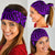 New Zealand Maori Warrior Tattoo Bandana - Purple - Polynesian Pride