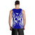 Tonga Polynesian Men Tank Top Map Blue - Polynesian Pride