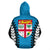 Fiji Custom Zip Hoodie Warrior Style - Polynesian Pride