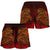 Tahiti Women's Shorts - Red Shark Polynesian Tattoo - Polynesian Pride