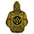 Kosrae ll Over Hoodie Kosrae Coat of rms Polynesian Gold Black - Polynesian Pride