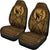 Hawaii Car Seat Covers - Polynesian King Tattoo Gold - Polynesian Pride