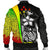 Kosrae Micronesia Men's Bomber Jackets Reggae - Turtle With Hook - Polynesian Pride