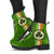 Ireland Celtic Leather Boots - Irish Flag - Polynesian Pride