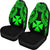 Wallis And Futuna Polynesian Car Seat Covers Pride Seal And Hibiscus Green - Polynesian Pride