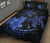 Hawaii Polynesian Turtle Plumeria Quilt Bed Set - Pog Style Blue - Polynesian Pride