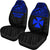 Wallis And Futuna Car Seat Covers - Wallis And Futuna Blue Coat Of Arms Polynesian Tattoo - Polynesian Pride