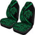 Hawaii Turtle Map Polynesian Car Seat Covers - Green - Circle Style Universal Fit Green - Polynesian Pride