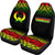 Pohnpei Custom Personalised Car Seat Covers - Pohnpei Flag Fog Reggae Style - Polynesian Pride