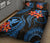 Polynesian Hawaii Quilt Bed Set - Blue Plumeria - Polynesian Pride