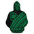 Hawaii Kanaka Polynesian Zip up Hoodie Poly Style Green - Polynesian Pride