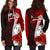 Niue Polynesian Hoodie Dress - Coat Of Arm With Hibiscus - Polynesian Pride