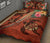 Polynesian Turtle Quilt Bed Set - Tribal Tattoo With Hibiscus Coral - Polynesian Pride