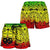 Samoa All Over Print Women's Shorts - Samoa Coat Of Arm, Polynesian Tattoo Reggae Women Reggae - Polynesian Pride