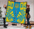 Tuvalu Premium Quilt - Tuvalu Coat Of Arms Polynesian Yellow Tattoo - Polynesian Pride