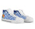 Mate Ma'a Tonga Rugby High Top Shoe Polynesian Creative Style - Blue - Polynesian Pride