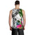 Yap Custom Personalised Men's Tank Top White - Turtle Plumeria Banana Leaf - Polynesian Pride