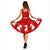 Hawaiian Hula Girls Dance in Red Midi Dress - Polynesian Pride