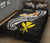 Hawaii Quilt Bed Set - Kanaka Maoli Polynesian Patterns Plumeria (Black) - Polynesian Pride