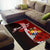 Tonga Polynesian Custom Personalised Area Rug - Coat Of Arm With Hibiscus - Polynesian Pride