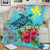 Hawaii Kanaka Turtle Hibiscus Plumeria Tropical Style - Premium Blanket AH - Polynesian Pride