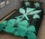 Hawaiian Kanaka Quilt Bed Set Hibiscus Polynesian Love Turquoise - Polynesian Pride