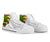 Hawaii High Top Shoes Kanaka Maoli Flag Polynesian Pride White AH - Polynesian Pride