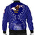 American Samoa Polynesian Men's Bomber Jacket - American Samoa Flag with Polynesian Tattoo - Polynesian Pride