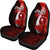 Chuuk Micronesia Car Seat Covers - Coat Of Arm With Hibiscus - Polynesian Pride