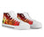 Hawaii Custom Personalised High Top Shoes - Tribal Tuna Fish Unisex White - Polynesian Pride