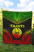 Tahiti Premium Quilt - Tahiti Flag Polynesian Chief Reggae Version - Polynesian Pride