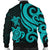 Wallis and Futuna Men's Bomber Jacket - Turquoise Tentacle Turtle - Polynesian Pride