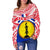 New Caledonia Rugby Off Shoulder Sweater Polynesian - Polynesian Pride