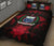 Samoa Polynesian Quilt Bed Set Hibiscus Red - Polynesian Pride