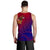 American Samoa Polynesian Men's Tank Top - Bald Eagle (Blue - Red) - Polynesian Pride